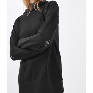 topshop longline hoodie